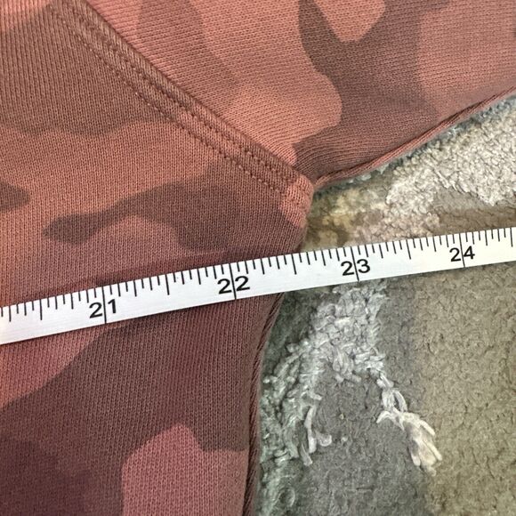 Lululemon Perfectly Oversized Crew‎ Neck Sweatshirt Camouflage Rose Camo Size 2 - Picture 6 of 7